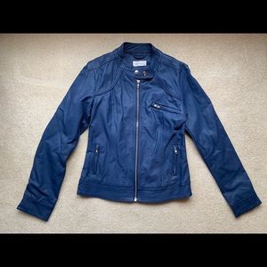 NWT motorcycle faux leather jacket by Freeway